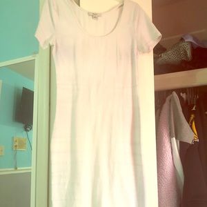 White Shortsleeve Bodycon Dress